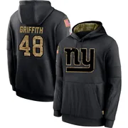 Youth Jonas Griffith New York Giants Black 2020 Salute to Service Sideline Performance Pullover Hoodie