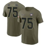 Youth Joshua Ezeudu New York Giants Olive 2025 Salute to Service Name & Number T-Shirt