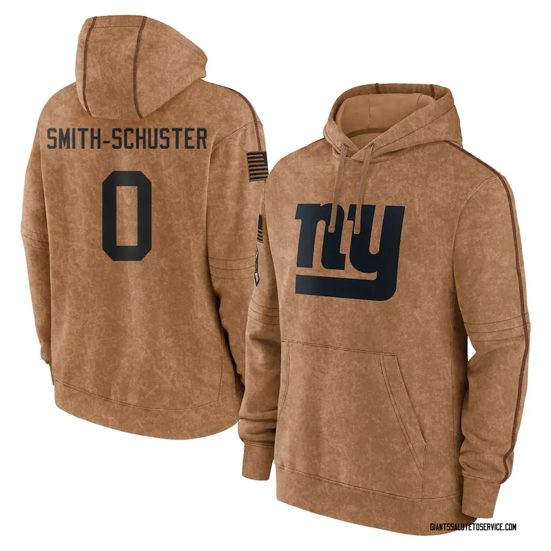 Youth JuJu Smith-Schuster New York Giants Brown 2023 Salute To Service Club Pullover Hoodie
