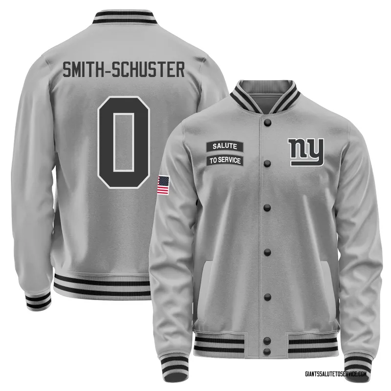 Youth JuJu Smith-Schuster New York Giants Gray Salute to Service Performance Jacket