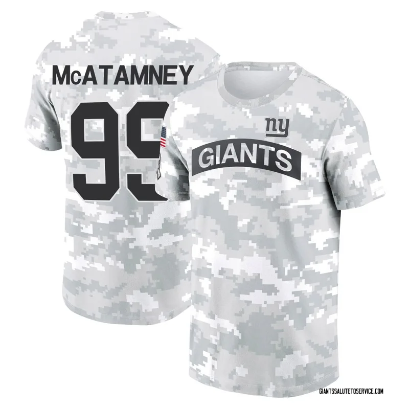 Youth Jude McAtamney New York Giants Camo Arctic 2024 Salute to Service Performance T-Shirt