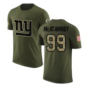 Youth Jude McAtamney New York Giants Legend Olive Salute to Service T-Shirt