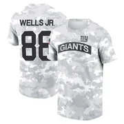 Youth Juice Wells Jr. New York Giants Camo Arctic 2024 Salute to Service Performance T-Shirt