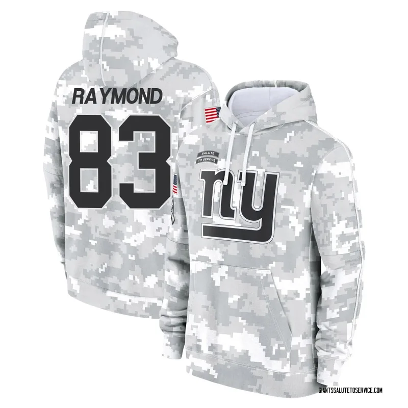 Youth Kalif Raymond New York Giants Camo Arctic 2024 Salute to Service Club Fleece Pullover Hoodie