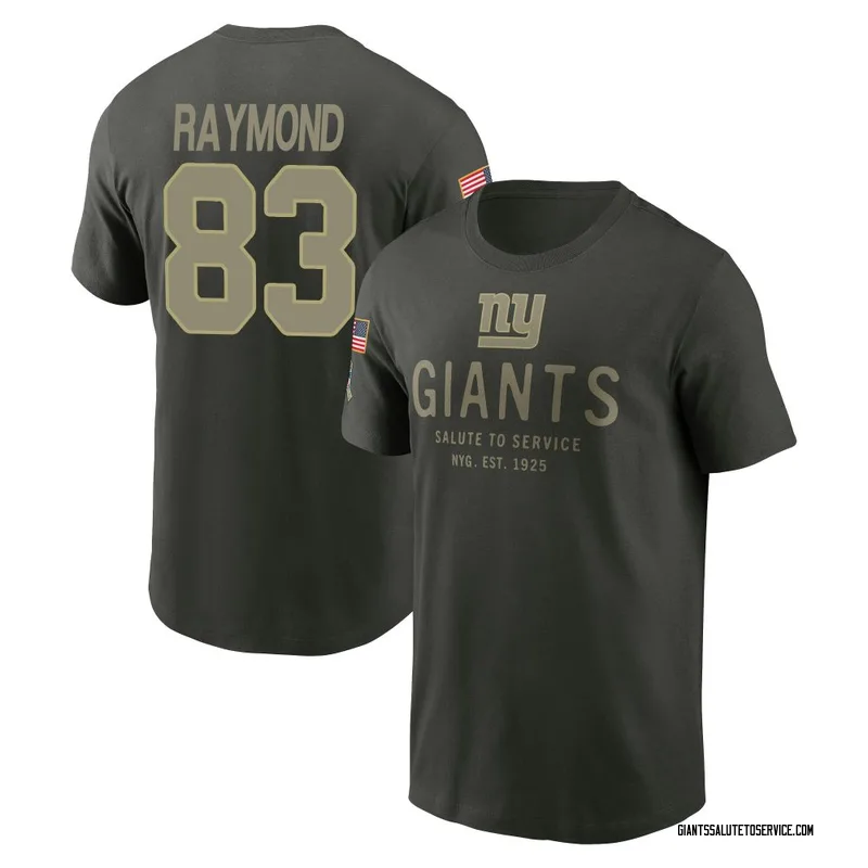 Youth Kalif Raymond New York Giants Green Forest/ 2025 Salute to Service Sideline Primary Edge T-Shirt
