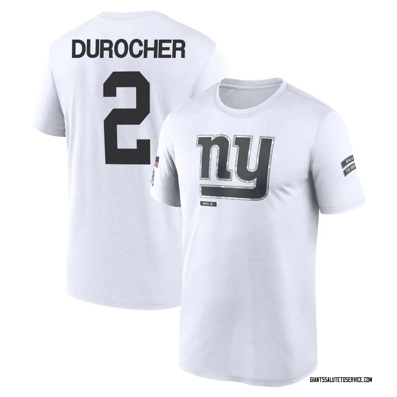 Youth Leo Durocher New York Giants Legend White 2024 Salute to Service Performance T-Shirt