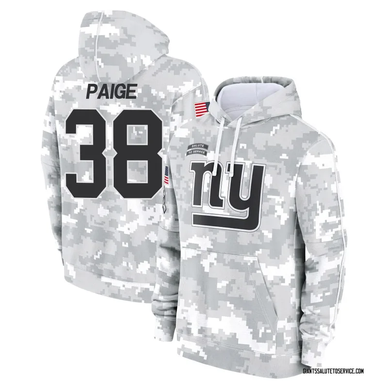 Youth Makari Paige New York Giants Camo Arctic 2024 Salute to Service Club Fleece Pullover Hoodie