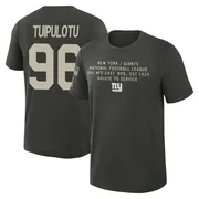 Youth Marlon Tuipulotu New York Giants Green Dark/ 2025 Salute to Service Sideline Slub T-Shirt