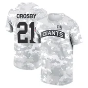 Youth Mason Crosby New York Giants Camo Arctic 2024 Salute to Service Performance T-Shirt