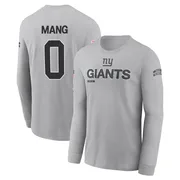 Youth Maximilian Mang New York Giants Gray 2024 Salute to Service Long Sleeve T-Shirt