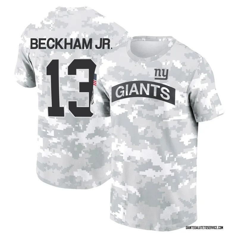 Youth Odell Beckham Jr. New York Giants Camo Arctic 2024 Salute to Service Performance T-Shirt