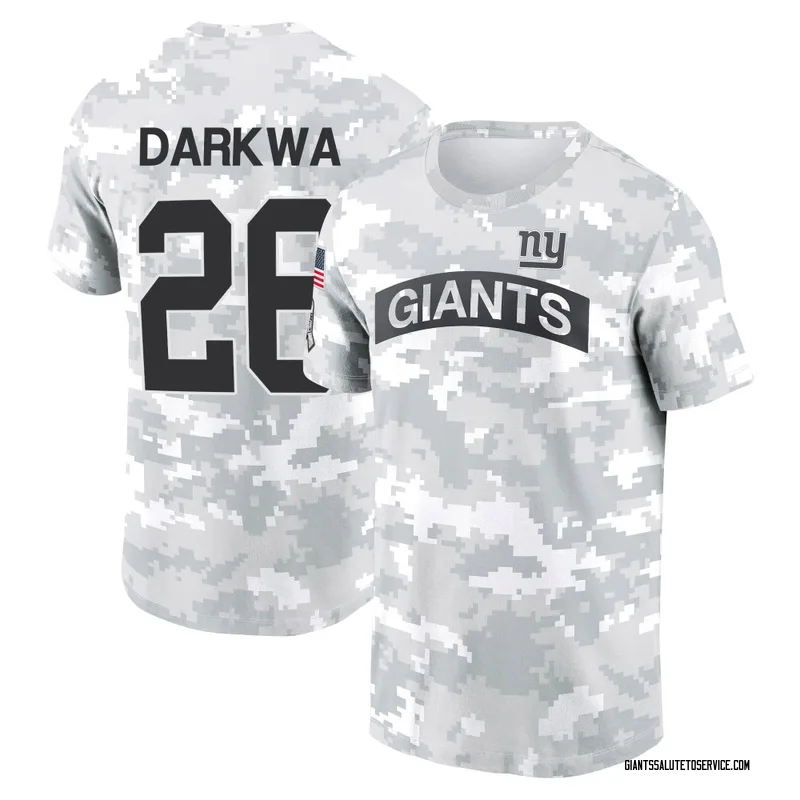Youth Orleans Darkwa New York Giants Camo Arctic 2024 Salute to Service Performance T-Shirt