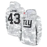 Youth Raheem Layne New York Giants Camo Arctic 2024 Salute to Service Club Fleece Pullover Hoodie