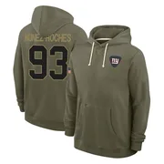 Youth Rakeem Nunez-Roches New York Giants Olive 2025 Salute to Service Hoodie