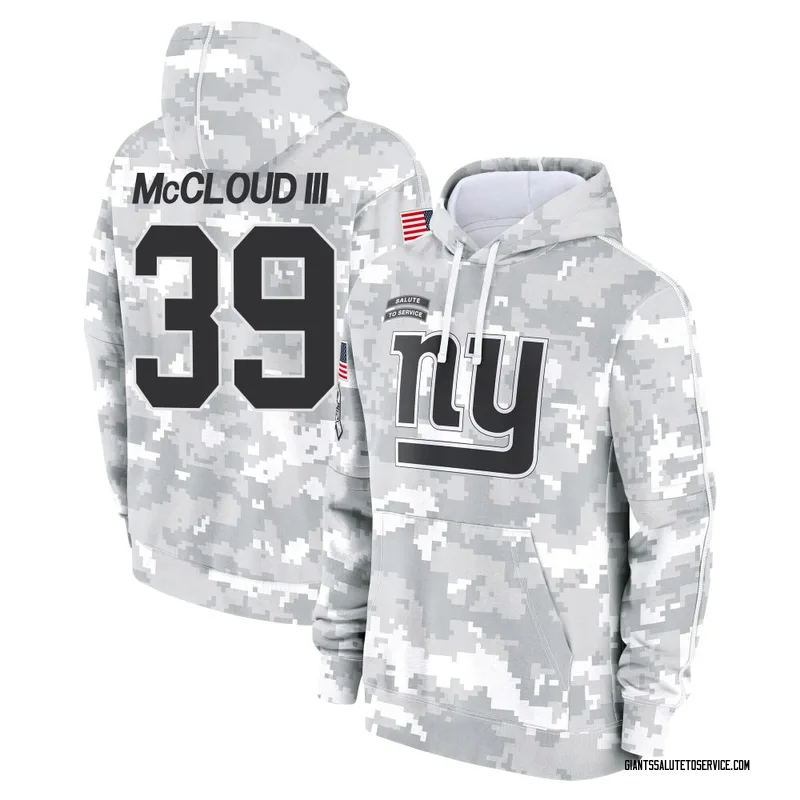 Youth Ray-Ray McCloud III New York Giants Camo Arctic 2024 Salute to Service Club Fleece Pullover Hoodie