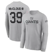 Youth Ray-Ray McCloud III New York Giants Gray 2024 Salute to Service Long Sleeve T-Shirt