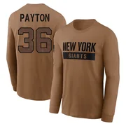 Youth Rico Payton New York Giants Brown 2023 Salute To Service Long Sleeve T-Shirt