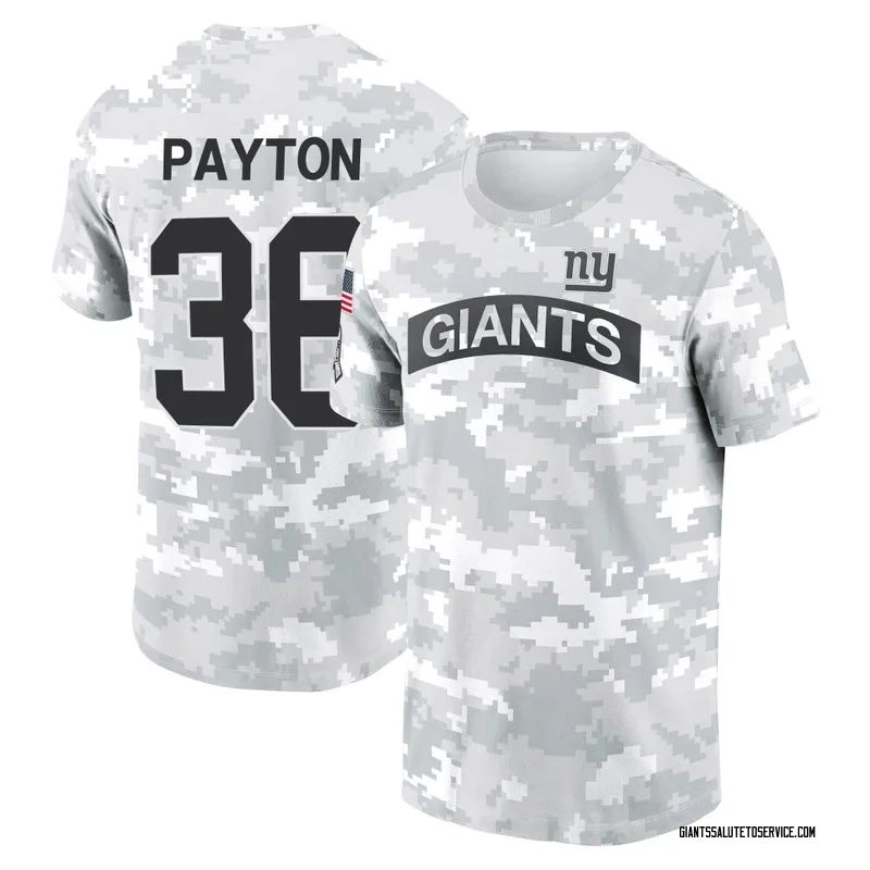 Youth Rico Payton New York Giants Camo Arctic 2024 Salute to Service Performance T-Shirt
