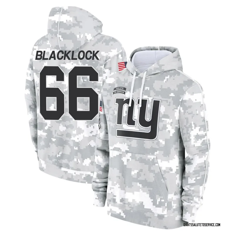 Youth Ross Blacklock New York Giants Camo Arctic 2024 Salute to Service Club Fleece Pullover Hoodie