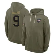 Youth Ryan Miller New York Giants Olive 2025 Salute to Service Hoodie
