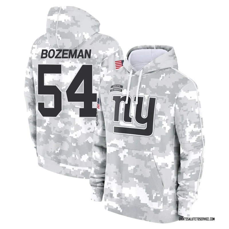 Youth Swayze Bozeman New York Giants Camo Arctic 2024 Salute to Service Club Fleece Pullover Hoodie