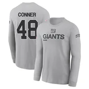 Youth Tanner Conner New York Giants Gray 2024 Salute to Service Long Sleeve T-Shirt