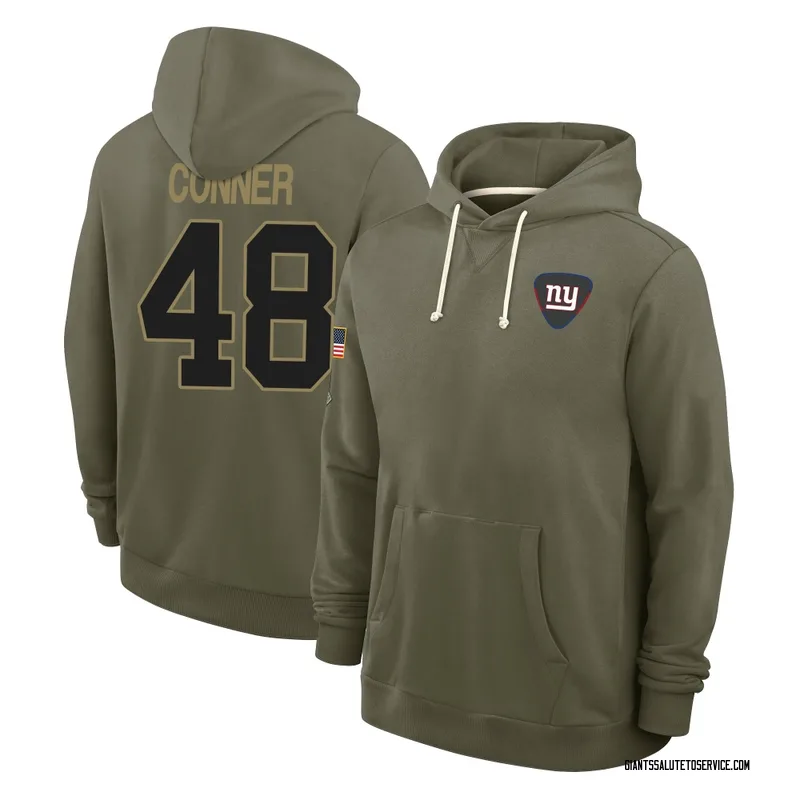 Youth Tanner Conner New York Giants Olive 2025 Salute to Service Hoodie