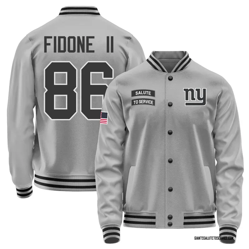 Youth Thomas Fidone II New York Giants Gray Salute to Service Performance Jacket