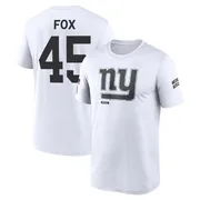 Youth Tomon Fox New York Giants Legend White 2024 Salute to Service Performance T-Shirt