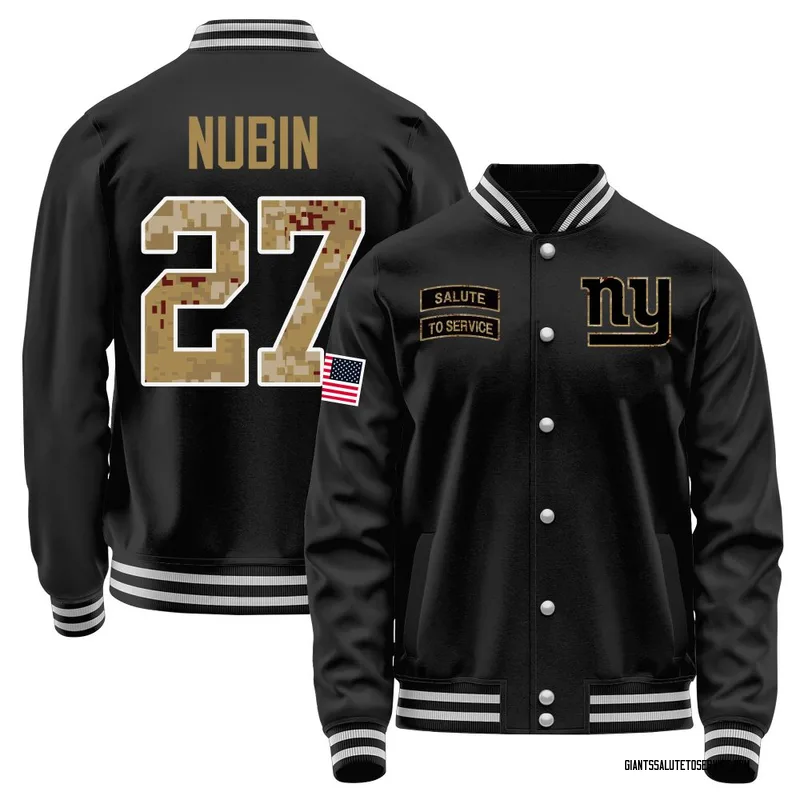 Youth Tyler Nubin New York Giants Black Salute to Service Sideline Performance Jacket