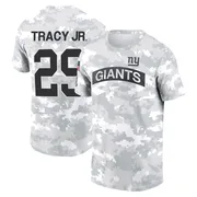 Youth Tyrone Tracy Jr. New York Giants Camo Arctic 2024 Salute to Service Performance T-Shirt