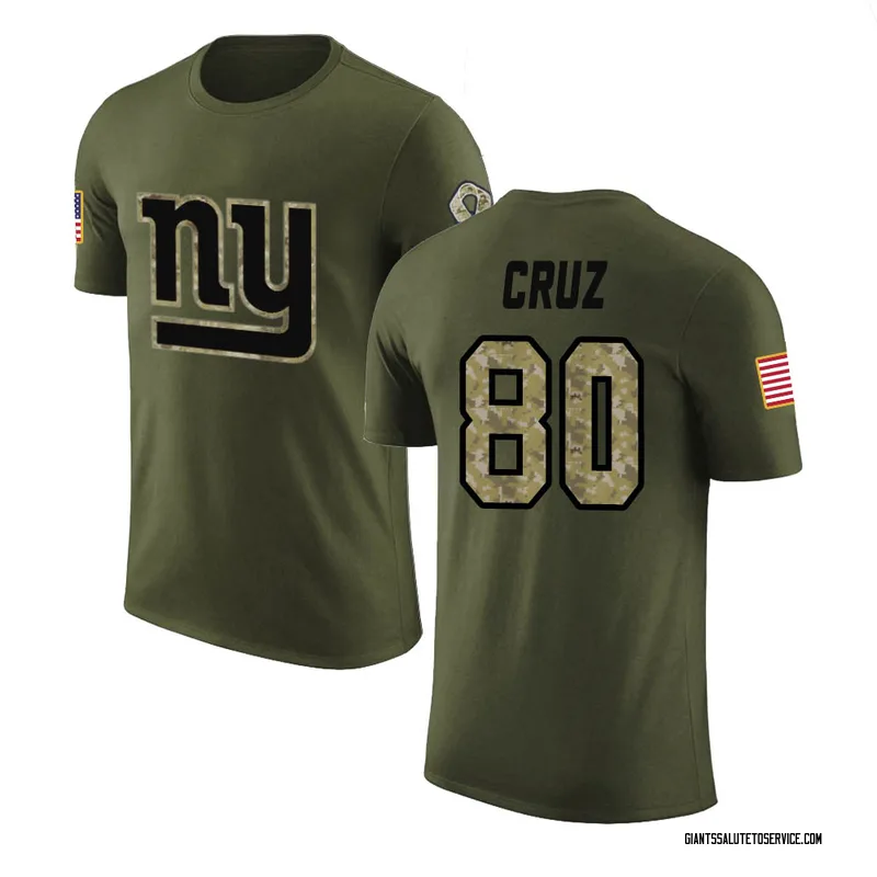 Youth Victor Cruz New York Giants Legend Olive Salute to Service T-Shirt