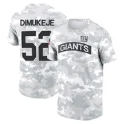 Youth Victor Dimukeje New York Giants Camo Arctic 2024 Salute to Service Performance T-Shirt