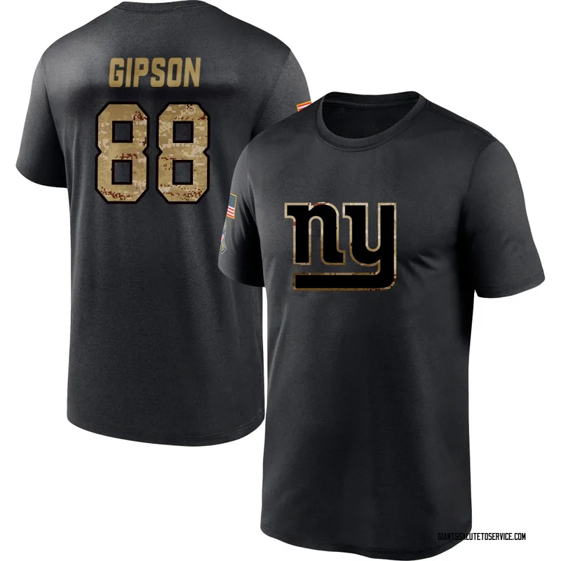 Youth Xavier Gipson New York Giants Black 2020 Salute To Service Performance T-Shirt